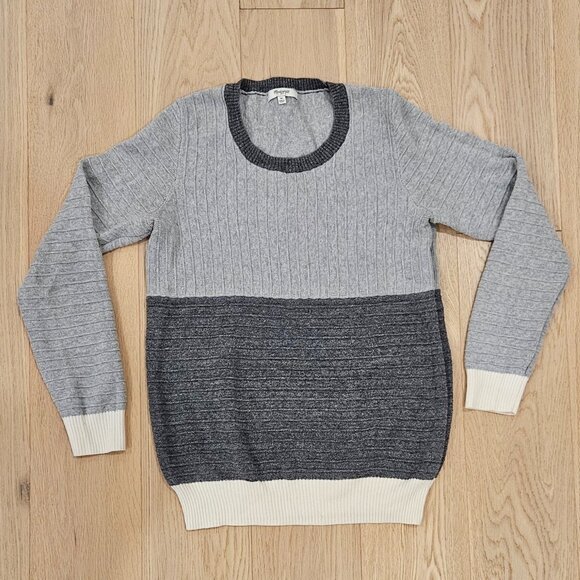 Madewell 100% cotton Colour and Texture block sweater - Picture 1 of 3